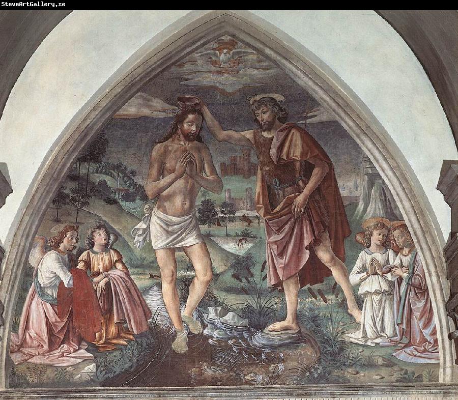GHIRLANDAIO, Domenico Baptism of Christ dfg